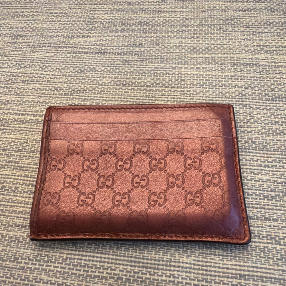 Pink Gucci Card Holder